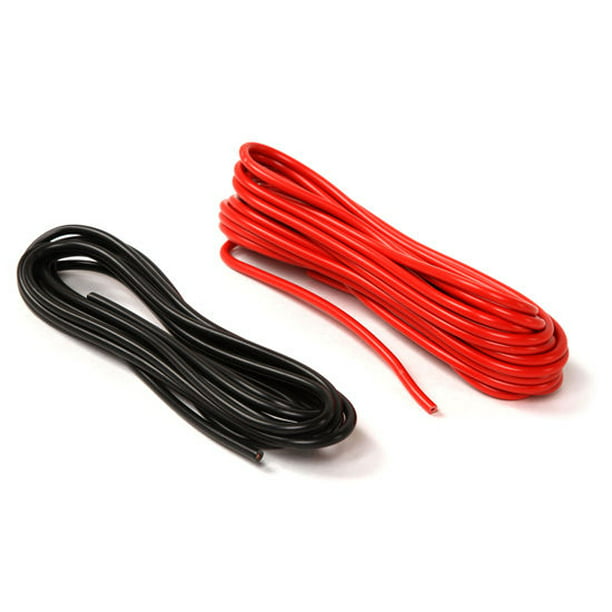 Install Bay 12 Gauge Primary Wire 20' Red Power Wire + 10' Black Ground Wire 
